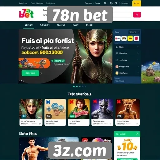 Acessibilidade e design do site 78n bet